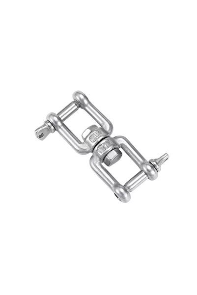 Choice M12 XX 304 Stainless Steel Double Ended Swivel Eye Hook Ring Connector...