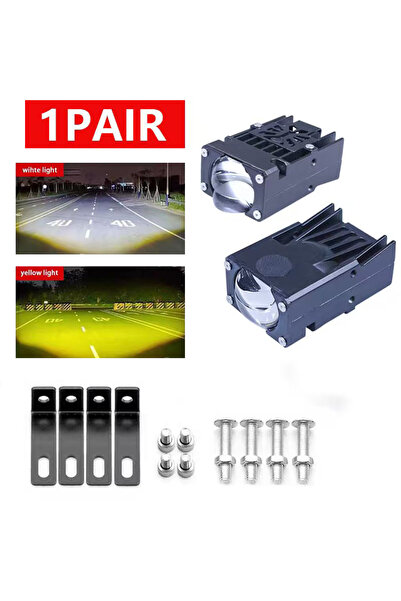 Choice3 68000 لومن، قطعتان، أصفر وأبيض، 280 واط، مصابيح LED أمامية للسيارات و...