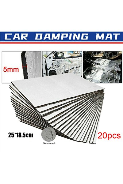 Choice4 5mm-20 Pcs 5/10 Sheets Car Sound Deadener Heat Insulation Mat for Aut...