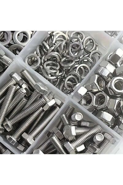 Choice 240pcs Stainless Steel Hex Bolt & Nut Set - Durable, Corrosion-Resista...