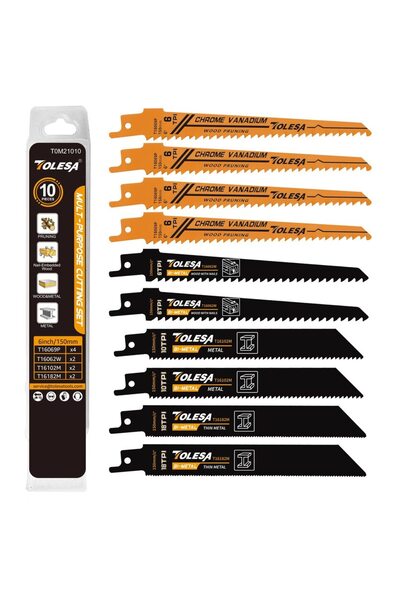 Choice ١٠ شفرات منشار ترددي متعددة الوظائف من تولسا لتقليم الأخشاب