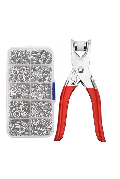 Choice ٥٠ مجموعة أزرار، كماشة واحدة + ٥٠ مجموعة أزرار كبس معدنية لخياطة الملابس