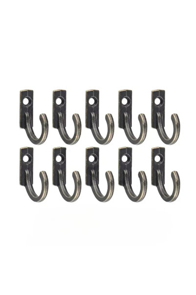 Choice 10 pcs Vintage Hooks Wall Hanger Curved Buckle Horn Lock Clasp Hook Fo...