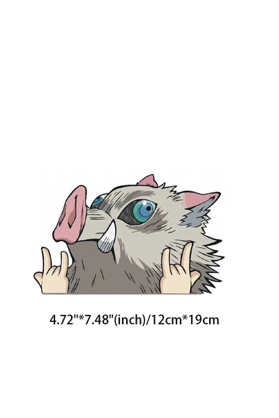 Choice GRAY Vibrant Anime Decals to Decorate Your Car, Motorcycle, Laptop, an...