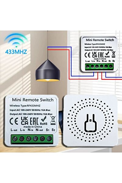 Choice مفتاح تحكم لاسلكي صغير بتردد 433 ميجاهرتز، بقدرة 16 أمبير، يعمل بنظام ...