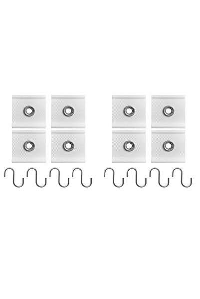 Choice PC-8 White 4Pcs S Shaped Camping Awning Hooks Clips Durable RV Tent Ha...