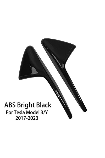 Choice غطاء حماية أسود لامع لكاميرا جانبية لسيارة تسلا موديل 3/Y، غطاء من ألي...