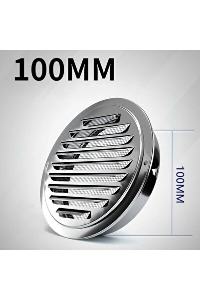 choice2 100mm Stainless Steel Exterior Wall Air Outlet Vent Grille 100-150mm ...