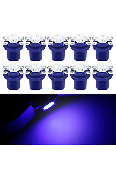 Choice4 10 قطع زرقاء، 10 قطع، مصابيح LED للسيارات T5 B8.5d 1smd، مصابيح جانبي...