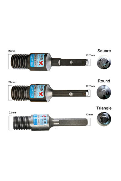 choice2 Triangle M22 Drill Bits Adapter For Electric Hammer Electric Drill Co...