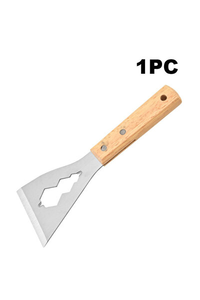 Choice1 مجرفة متعددة الوظائف، قطعة واحدة، بمقبض طويل، مصنوعة من الفولاذ المقا...