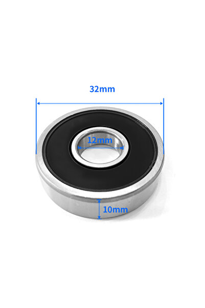 Choice6 قطعتان من محامل 6201-2RS مقاس 12×32×10 مم، قطعتان من محامل 6200، 6201...