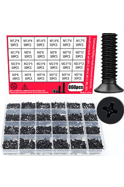 Choice 860pcs 860pcs-miniature computer screw set, miniature eyeglass screws ...
