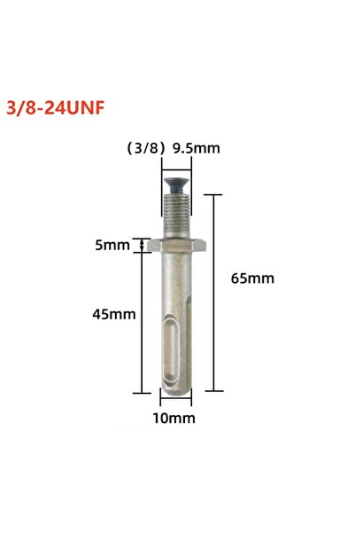 Choice5 9.5mm SDS Plus Drill Chuck Quick Change Adapter 1/2-20UNF 3/8-24UNF T...