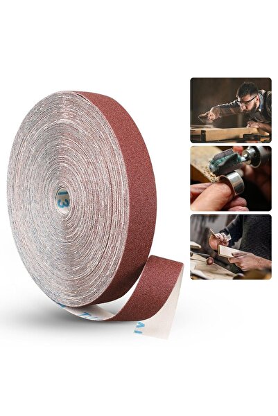 Choice12 لفائف ورق صنفرة بدرجة خشونة 150، طول 5 أمتار، مقاس 1 بوصة، ورق صنفرة...