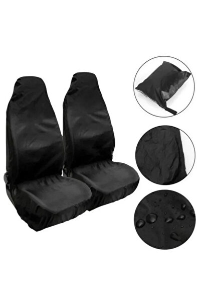 Choice Black 2PCS Car Front Seat Protector Cover Heavy Duty Universal Waterpr...