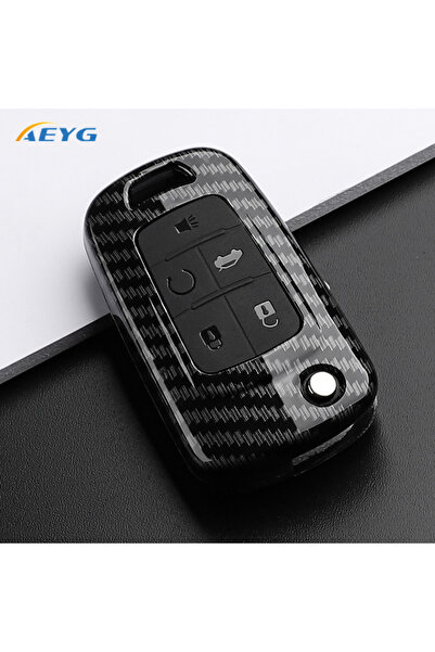 Choice1 غطاء مفتاح السيارة من ألياف الكربون ABS 5A لسيارات شيفروليه كروز، أفي...