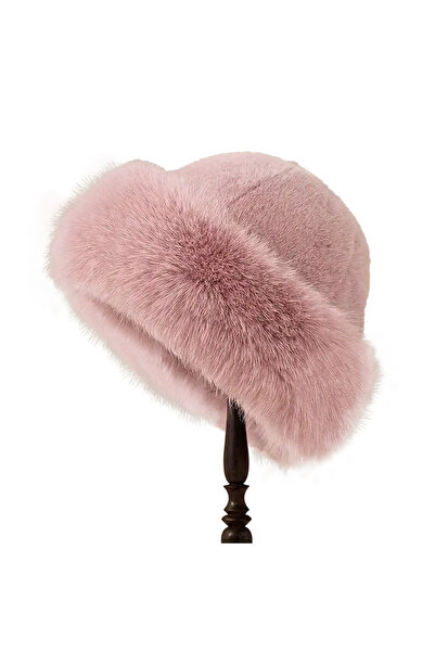 choice2 قبعة شتوية وردية اللون من الفرو للنساء، مقاومة للبرد، مناسبة للأنشطة ...