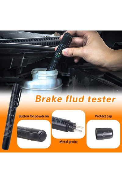 Choice Car Brake Diagnostic Testing Tool Brake Fluid Tester Pen with 5 LED In...