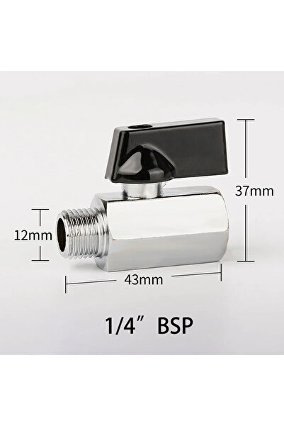 Choice1 NW-02 Threaded Mini Brass Ball Valve BSP Male To Female Air Compresso...