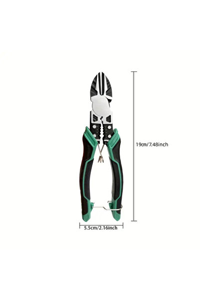 Choice1 كماشة بزاوية 9 بوصة شديدة التحمل 9 في 1 لقطع الأسلاك المصنوعة من سبائ...