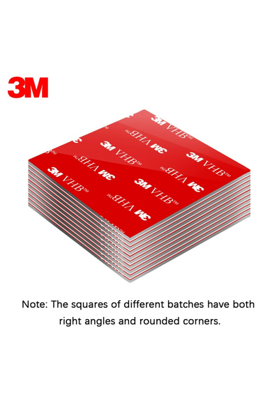 3M شريط لاصق مزدوج الجوانب مربع الشكل 30 مم - 8 قطع - لتثبيت ملحقات المركبات ...
