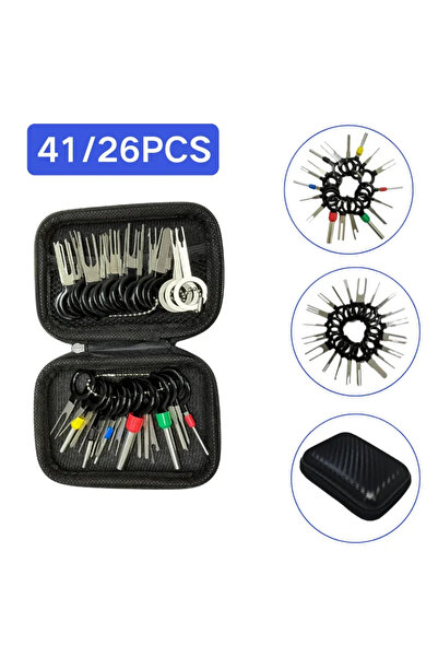 Choice3 26pcs without bag 26/41pcs Car Terminal Removal Kit Box Wire Plug Con...