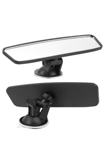 Choice مرآة رؤية خلفية داخلية قابلة للتعديل بكوب شفط، مقاس 200 × 60 مم، مرآة ...