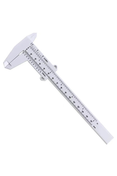 Choice WHITE Vernier Caliper, Plastic Caliper, Plastic Vernier Caliper, Stude...