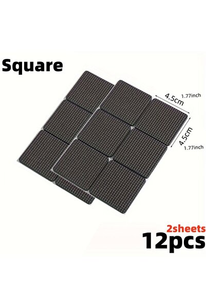 Choice وسادات عازلة للصوت للمقاعد والطاولات والكراسي، مربعة الشكل، 4 مم، 12 ق...