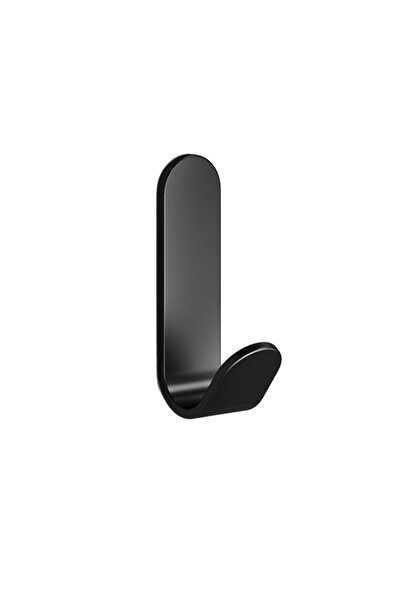 Choice 6 قطع سوداء، خطافات لاصقة قوية ذاتية اللصق على شكل حرف J، مقاومة للماء...