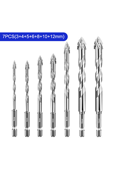 choice2 مجموعة من 7 قطع من رؤوس الحفر المسننة المصنوعة من الفولاذ التنجستن، م...