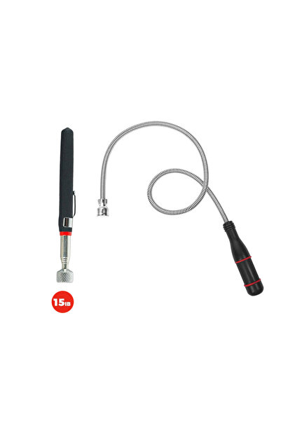 Choice طقم من 3 قطع مع أداة مغناطيسية مرنة 7 مم، عصا يدوية مغناطيسية قابلة لل...