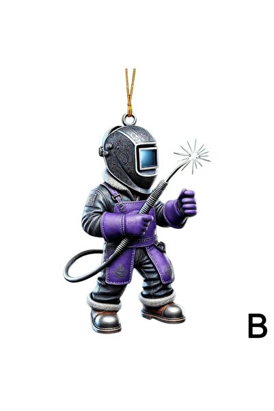 Choice قلادة سيارة لحام من الأكريليك، ثنائية الأبعاد، مسطحة، زينة أكريليك، أل...