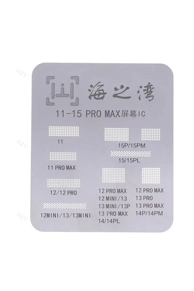 Choice LCD Screen Display IC Protection BGA Reballing Stencils for iPhone 11 ...