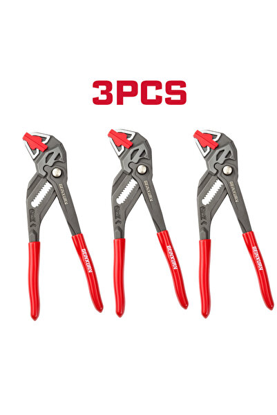 Choice 3PC Geinxurn Heavy Duty 7-Inch Water Pump Pliers w/ Quick Button, 15-P...
