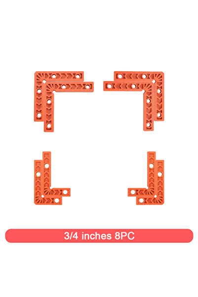 Choice 8 قطع من مشابك الزاوية القائمة 90 درجة، مقاس 3/4 بوصة، 8 قطع من مشابك ...