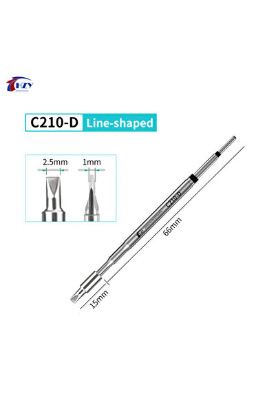 choice2 رؤوس مكواة اللحام C210-D HZY من سلسلة C210، طراز C210-D/C/B/S/KU، لمق...