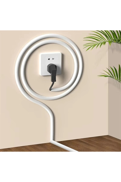 choice2 قناة إدارة أسلاك بيضاء بطول 3 أمتار، قطعة واحدة، مقاس 39.37/78.74/118...