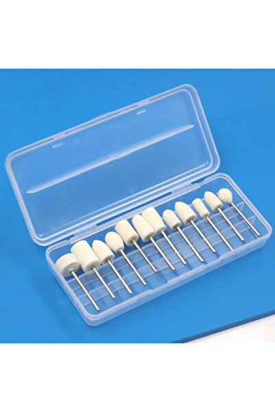 Choice 12 قطعة من عجلات تلميع من اللباد الصوفي، قطر خارجي 8-11.8 مم، ساق 2.35...