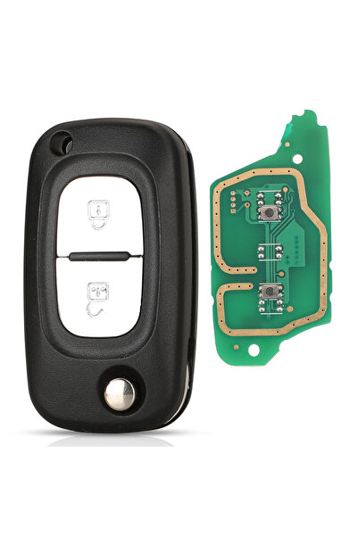 Choice1 2 Buttons Key jingyuqin Flip Remote Key Fob 2/3 Butt 433MHz ASK ID46 ...