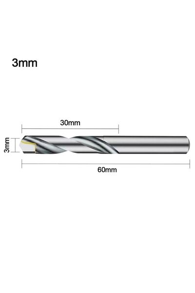 Choice9 3.0mm Solid Tungsten Carbide Drill Bits For CNC Carbide Twist Drill B...