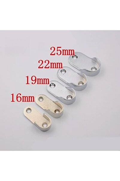 Choice حامل قضيب ملابس بيضاوي الشكل للتثبيت على الحائط | 4 قطع، 16 مم | 4/8/1...