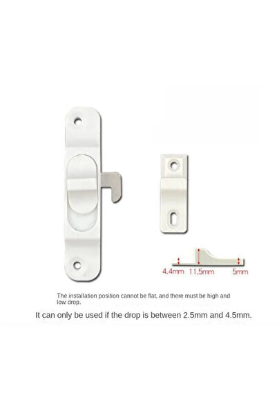 Choice مزاليج أبواب شبكية بيضاء منزلقة قابلة للطي بدون مسار، مزودة بأقفال خطا...