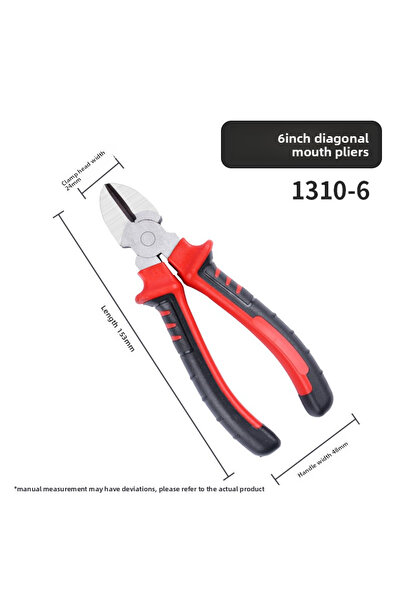 choice2 كماشة زاوية 6 بوصات، كماشة أسلاك كهربائية، أداة متعددة الوظائف حادة ذ...