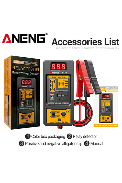 ANENG RT01 Brake Fluid Tester Handheld Oil Digital Display Screen Audible/Vis...