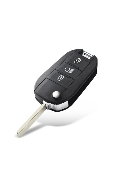 Choice3 VA2 Blade Lamp KEYYOU Car Key Case For Citroen C-Elysee For Peugeot 2...