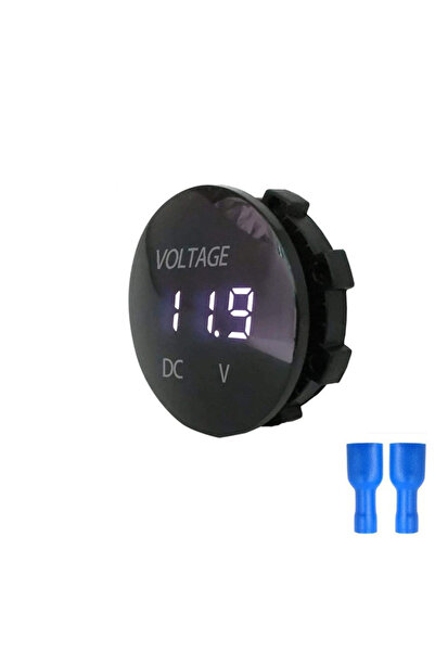 Choice White DC 5V-48V Digital Voltage Meter Car Motorcycle Voltmeter Voltage...
