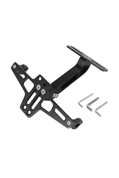 choice2 حامل لوحة ترخيص خلفية للدراجات النارية، أسود اللون، مصنوع من سبائك ال...