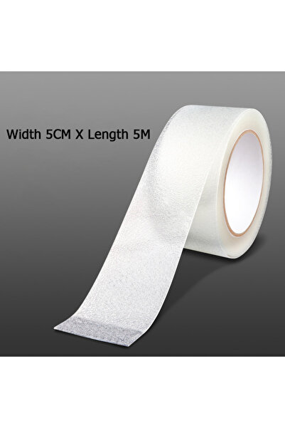 Choice شريط لاصق شفاف مانع للانزلاق بطول 5 أمتار (5.0 سم × 5 م)، مقاوم للماء ...